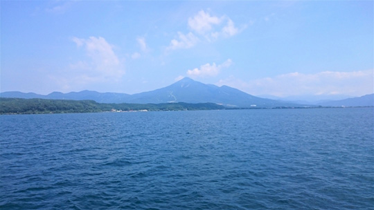Photo of the famous Lake Inawashiro in Aizu, Fukushima