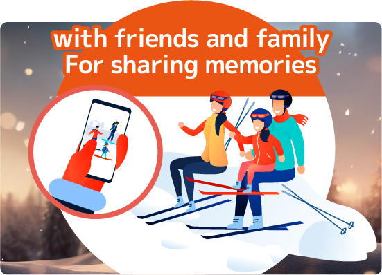 Share memories with friends and family