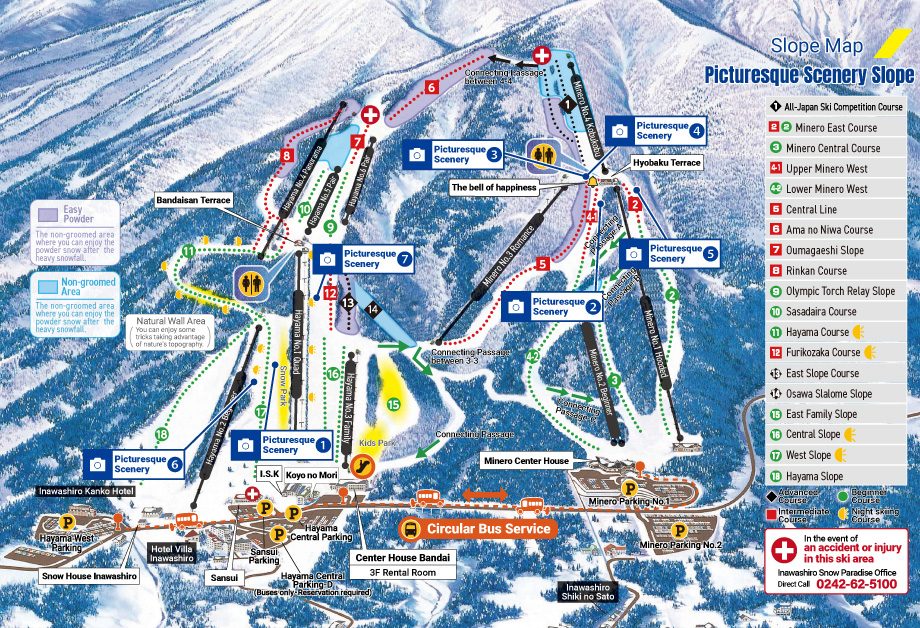 Slope Map With Picturesque Scenery