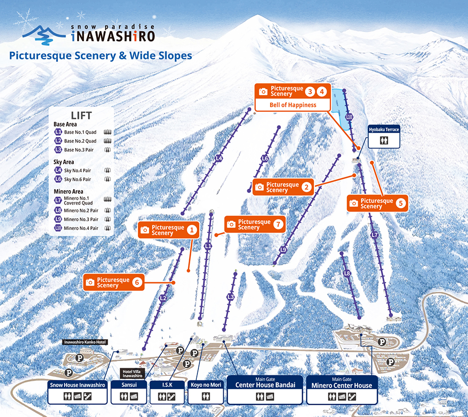 Slope Map With Picturesque Scenery